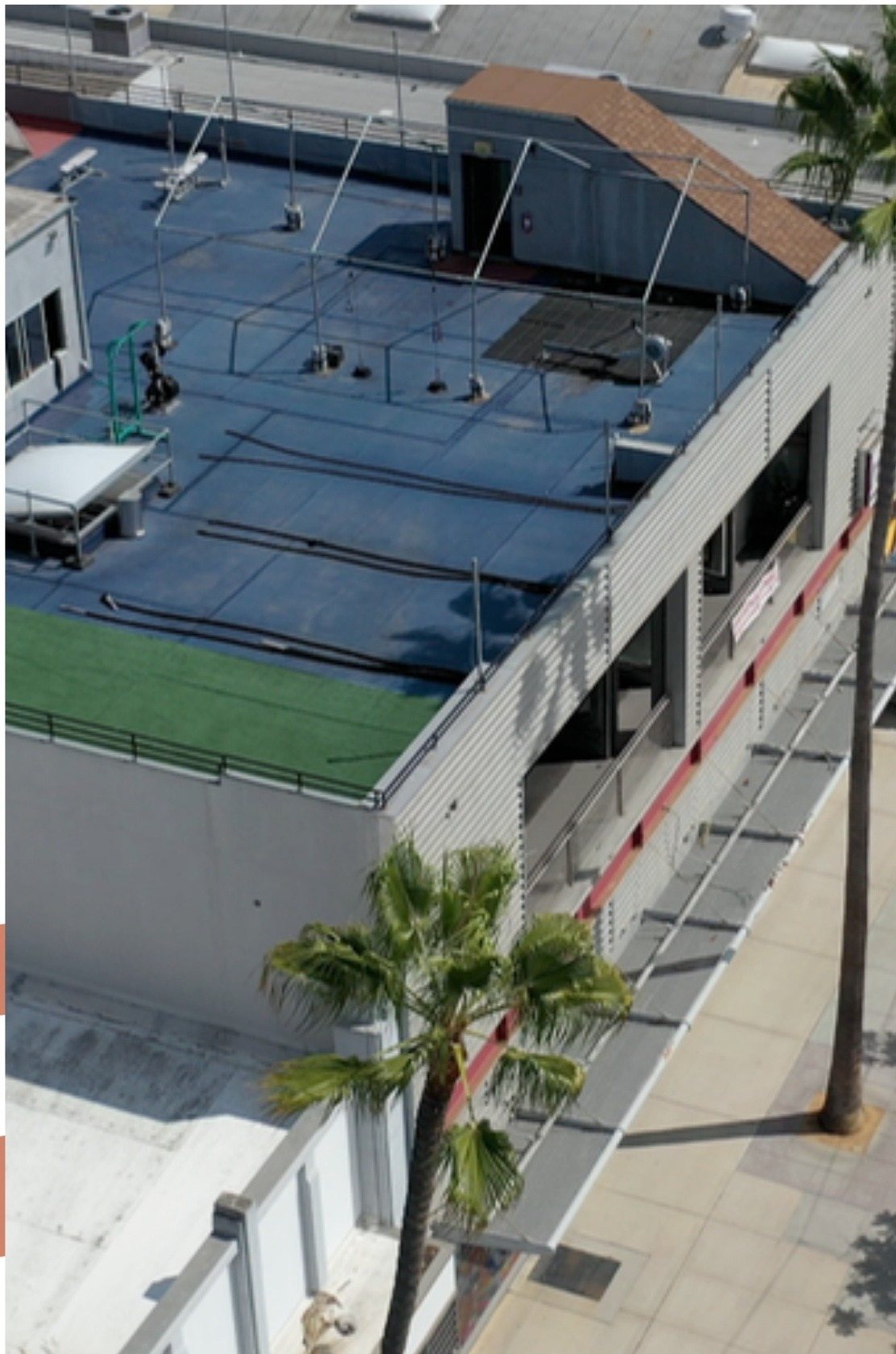 Second aerial view of the rooftop