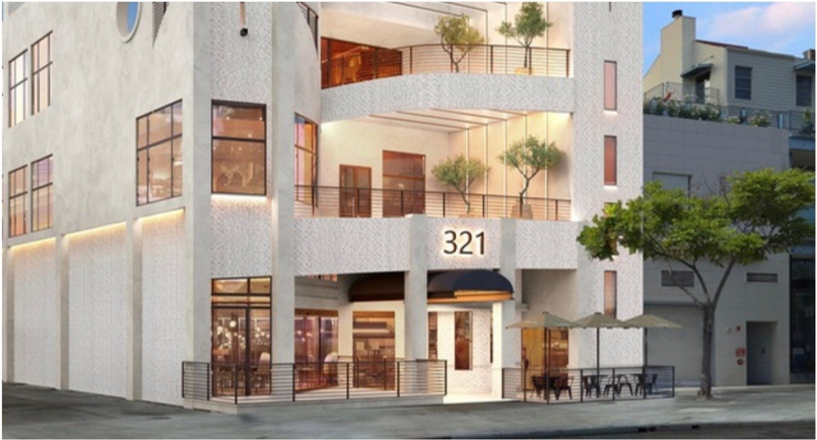 Rendering of 321 Santa Monica Avenue, Suite 100 frontage